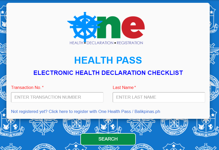 one health pass philippines registration, how does the one health pass registration online process?